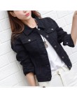 Gentillove kobiety 2019 nowych moda Denim kurtki jesień na co dzień z długim rękawem Basic krótkie kurtka dżinsowa w stylu Vinta