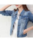 Gentillove kobiety 2019 nowych moda Denim kurtki jesień na co dzień z długim rękawem Basic krótkie kurtka dżinsowa w stylu Vinta