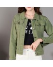 Gentillove kobiety 2019 nowych moda Denim kurtki jesień na co dzień z długim rękawem Basic krótkie kurtka dżinsowa w stylu Vinta