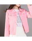 Gentillove kobiety 2019 nowych moda Denim kurtki jesień na co dzień z długim rękawem Basic krótkie kurtka dżinsowa w stylu Vinta