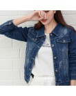 Gentillove kobiety 2019 nowych moda Denim kurtki jesień na co dzień z długim rękawem Basic krótkie kurtka dżinsowa w stylu Vinta