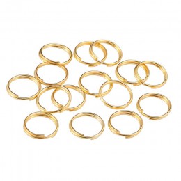 200 sztuk/partia 4 6 8 10 12 mm otwarte Jump pierścienie podwójne pętle złoty kolor srebrny podział pierścienie złącza do tworze