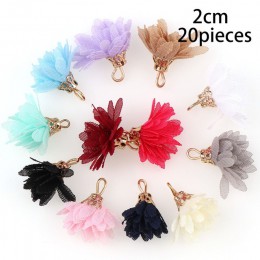 10 ~ 30 sztuk mieszane rodzaje Tassel ustalenia kwiat jedwabiu poliester Charms kropla wisiorek kolczyk Tassel dla biżuterii DIY