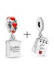 2 sztuk/partia oferta specjalna czerwony szczęście kot i Mickey koraliki Charms Fit Pandora bransoletka i naszyjniki dla kobiet 