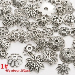 Hurtownie metalowe koraliki wiele tybet srebrna podkładka dystansowa koraliki do tworzenia biżuterii europejska bransoletka DIY 