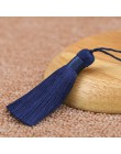 10 sztuk Tassel Brush wisiorek akcesoria do kolczyki DIY tworzenia biżuterii 8cm satyna jedwabna Tassel rękodzieło ustalenia dos