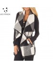 Jesień biurowa, damska kamizelka bez rękawów skręcić w dół szyi płaszcz z otwartym przodem sprawdź Plaid Cardigan Casual kobiety