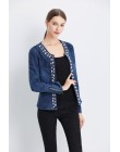 FMFSSOM 2020 nowa dostawa na wiosnę Antumn Denim kurtki Vintage diamenty płaszcz na co dzień damska kurtka dżinsowa na odzież wi