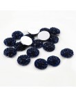 Nowa moda 40 sztuk 12mm mieszane kolory Druzy kamień naturalny wypukłe mieszkanie powrót kaboszony z żywicy biżuteria akcesoria 