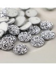 Nowa moda 40 sztuk 12mm mieszane kolory Druzy kamień naturalny wypukłe mieszkanie powrót kaboszony z żywicy biżuteria akcesoria 