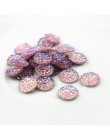 Nowa moda 40 sztuk 12mm mieszane kolory Druzy kamień naturalny wypukłe mieszkanie powrót kaboszony z żywicy biżuteria akcesoria 