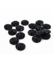 Nowa moda 40 sztuk 12mm mieszane kolory Druzy kamień naturalny wypukłe mieszkanie powrót kaboszony z żywicy biżuteria akcesoria 