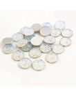 Nowa moda 40 sztuk 12mm mieszane kolory Druzy kamień naturalny wypukłe mieszkanie powrót kaboszony z żywicy biżuteria akcesoria 