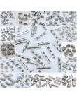 27 style tybetański srebrny Tube koraliki Metal Spacer DIY koraliki Tube Charms do tworzenia biżuterii 20/50/100Pcs