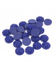 Nowa moda 40 sztuk 12mm mieszane kolory Druzy kamień naturalny wypukłe mieszkanie powrót kaboszony z żywicy biżuteria akcesoria 