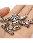 27 style tybetański srebrny Tube koraliki Metal Spacer DIY koraliki Tube Charms do tworzenia biżuterii 20/50/100Pcs