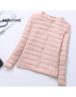 SEDUTMO Winter Plus rozmiar 4XL damska kurtka puchowa Ultra lekki płaszcz z kaczego puchu krótka jesień wąska krótka kurtka piko