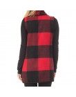 Jesień biurowa, damska kamizelka bez rękawów skręcić w dół szyi płaszcz z otwartym przodem sprawdź Plaid Cardigan Casual kobiety