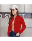 Denim kurtki damskie niebieski płaszcz 2020 jesień Denim kurtki dla kobiet dżinsy pojedyncze piersi płaszcze dżinsowe kobiece ko
