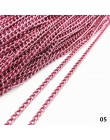 2 metry 2.8mm metalowy łańcuszek kolorowy łańcuch aluminiowy na komponenty do wyrobu biżuterii materiały dla majsterkowiczów