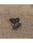 100 sztuk 11mm x 13mm Metal miedź motyl filigranowy okłady złącza urok DIY biżuteria akcesoria ustalenia materiały do biżuterii