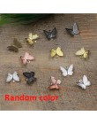 100 sztuk 11mm x 13mm Metal miedź motyl filigranowy okłady złącza urok DIY biżuteria akcesoria ustalenia materiały do biżuterii