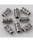 27 style tybetański srebrny Tube koraliki Metal Spacer DIY koraliki Tube Charms do tworzenia biżuterii 20/50/100Pcs