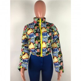 HAOYUAN skóra węża drukuj kurtka zimowa kobiet odzież plus size w dół warstwa bąbelkowa ciepłe grube kurtka parka Crop kurtka pi