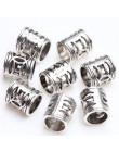 27 style tybetański srebrny Tube koraliki Metal Spacer DIY koraliki Tube Charms do tworzenia biżuterii 20/50/100Pcs