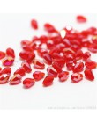 Isywaka 100 sztuk Teardrop koraliki kryształowe koraliki Austria Waterdrop luźne koraliki przekładki koralik dla DIY tworzenia b