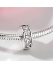 2019 moda Charms okrągłe klipsy blokada koraliki prawdziwe 925 srebrny koralik Fit oryginalny bransoletka pandora bransoletki tw