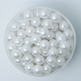 4mm-20mm proste otwory białe kości słoniowej okrągłe imitacje plastikowe perły do biżuterii akcesoria koraliki i tworzenia biżut