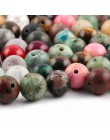 100 sztuk Mix kamień naturalny koraliki agaty amazonit Unakite kamień 6 8mm luźne koraliki do tworzenia biżuterii naszyjnik DIY 