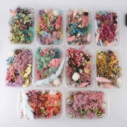 Pudełko aromaterapia pływające kwiaty suszone kwiaty głowice kwiatowe dokonywanie Craft DIY akcesoria