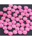 Nowa moda 40 sztuk 12mm mieszane kolory naturalna ruda Style mieszkanie powrót kaboszony z żywicy dla bransoletka kolczyki akces