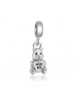 Hot moda kryształowe kwiaty korona złe oko serca Mickey DIY koraliki Fit Pandora Charms bransoletki i Bangles dla damska biżuter