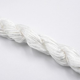 Nowy 30 kolorów 1.0mm 22M nylonowa lina pleciona chiński węzeł Macrame Rattai sznurek pleciony DIY na wyrób biżuterii bransoletk