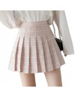 XS-3XL kobiety spódnica styl Preppy wysokiej talii eleganckie szwy spódnice lato Student plisowana spódnica kobiety słodkie słod