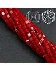 ZHUBI 100 sztuk 3mm moda Spacer Cube Faceted koralik z kryształkami Charms cukierki szklane kwadratowe koraliki do tworzenia biż