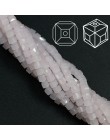 ZHUBI 100 sztuk 3mm moda Spacer Cube Faceted koralik z kryształkami Charms cukierki szklane kwadratowe koraliki do tworzenia biż