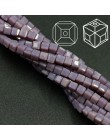 ZHUBI 100 sztuk 3mm moda Spacer Cube Faceted koralik z kryształkami Charms cukierki szklane kwadratowe koraliki do tworzenia biż