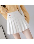 XS-3XL kobiety spódnica styl Preppy wysokiej talii eleganckie szwy spódnice lato Student plisowana spódnica kobiety słodkie słod