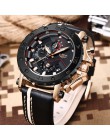 2020LIGE nowe mody mężczyzna zegarki Top marka luksusowe duże Dial wojskowy kwarcowy zegarek skórzany wodoodporny Sport chronogr