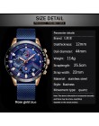 LIGE moda męskie zegarki Top marka luksusowy zegarek kwarcowy zegar niebieski zegarek mężczyźni wodoodporna Sport Chronograph Re