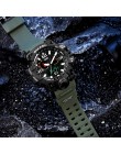 Męski zegarek wojskowy 50m zegarek wodoodporny LED zegarek kwarcowy sportowy zegarek męski relogios masculino 1545 sportowy zega