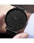 Męskie zegarki zegarki kwarcowe na co dzień proste metalowe godziny Reloj zegarek kwarcowy Montre Mesh ze stali nierdzewnej erke