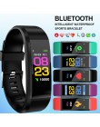 Nowy ID115 PLUS kolorowy ekran bransoletka sport zegarek Fitness bieganie Tracker moda zegarki dla dzieci dla kobiet mężczyzn dz