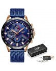 LIGE 2020 nowych moda męskie zegarki ze stali nierdzewnej Top marka luksusowe sport zegarek chronograf kwarcowy mężczyźni Relogi