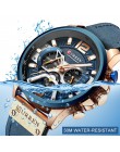 Luksusowa marka CURREN mężczyźni analogowy zegarek z paskiem ze skóry zegarki sportowe męska armia zegarek wojskowy mężczyzna da