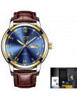 LIGE 2019 nowy zegarek moda męska Sport zegarek kwarcowy męskie zegarki marki luksusowy skórzany wodoodporny zegarek biznesowy R